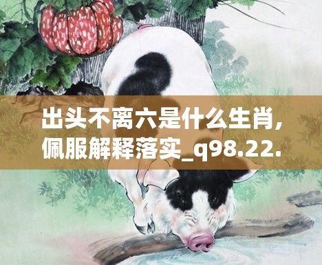 出头不离六是什么生肖,佩服解释落实_q98.22.58