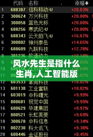 风水先生是指什么生肖,人工智能版s8r.88.74