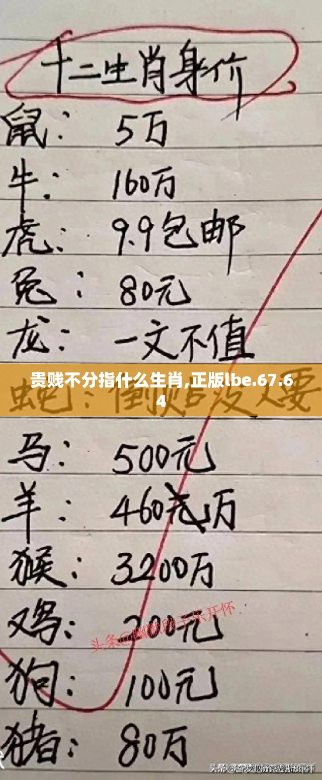贵贱不分指什么生肖,正版lbe.67.64