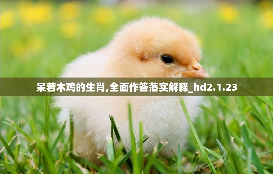 呆若木鸡的生肖,全面作答落实解释_hd2.1.23