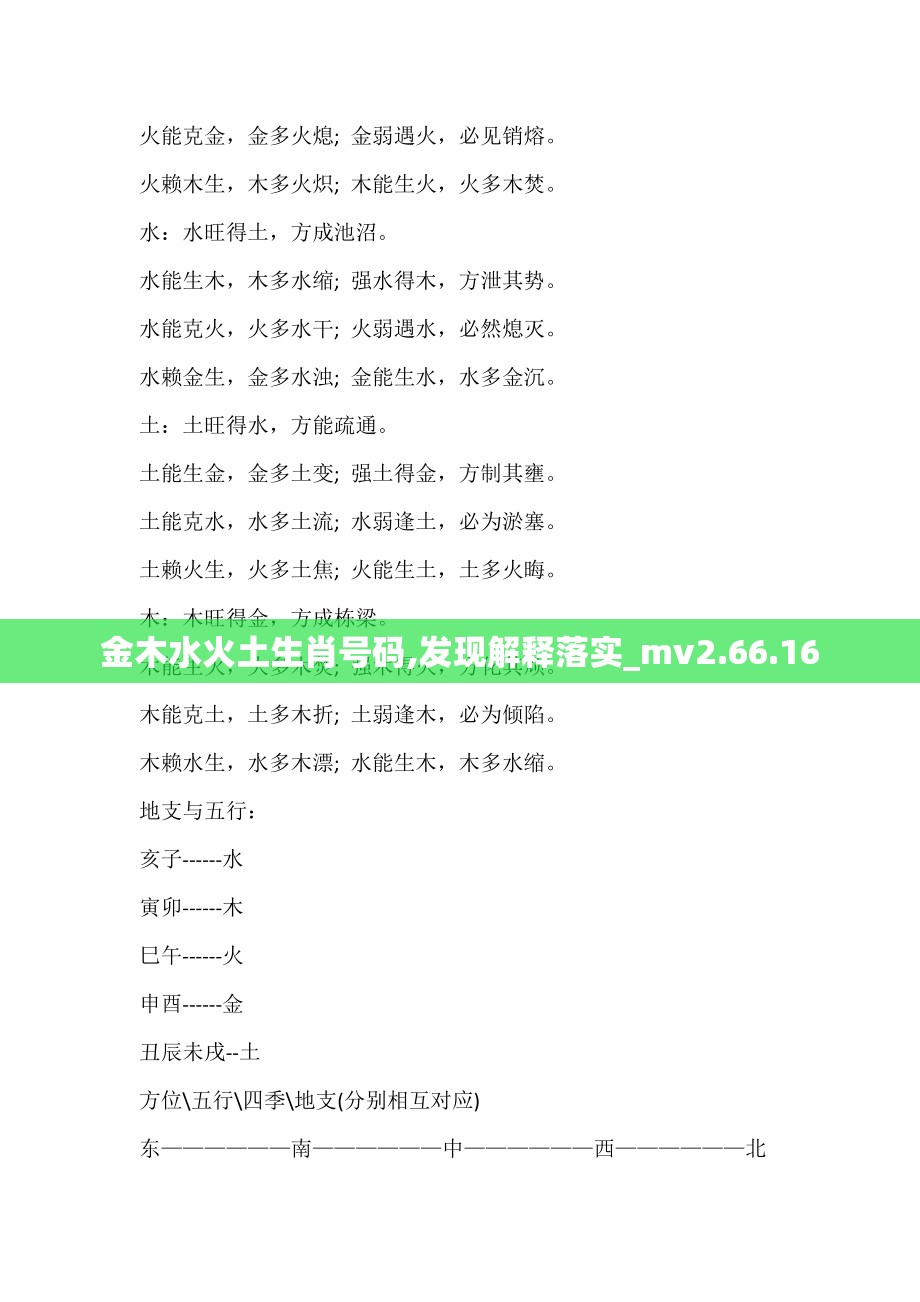 金木水火土生肖号码,发现解释落实_mv2.66.16