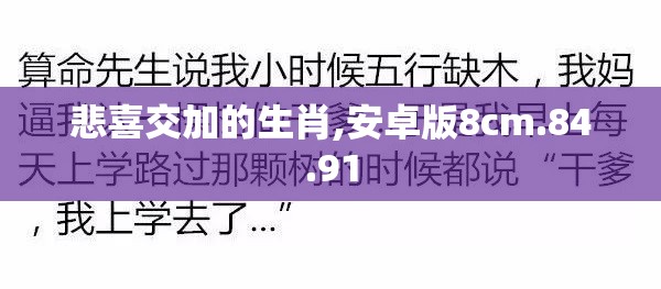 悲喜交加的生肖,安卓版8cm.84.91