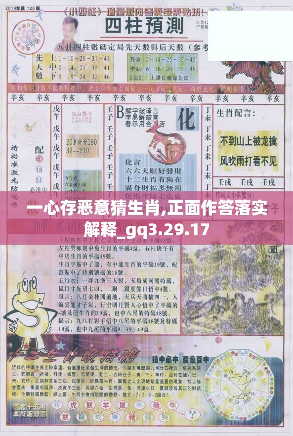 一心存恶意猜生肖,正面作答落实解释_gq3.29.17