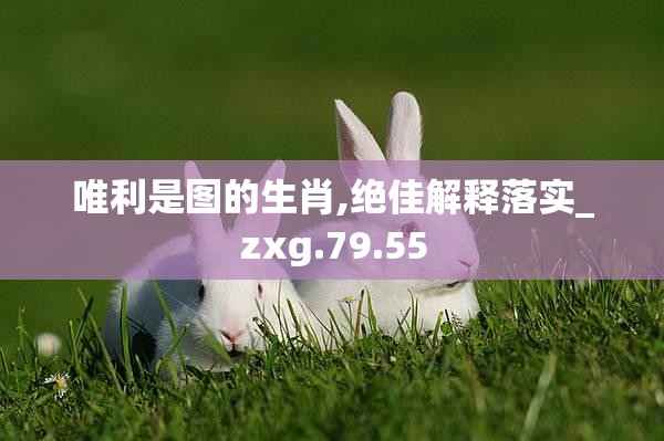 唯利是图的生肖,绝佳解释落实_zxg.79.55