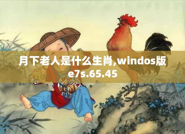 月下老人是什么生肖,windos版e7s.65.45