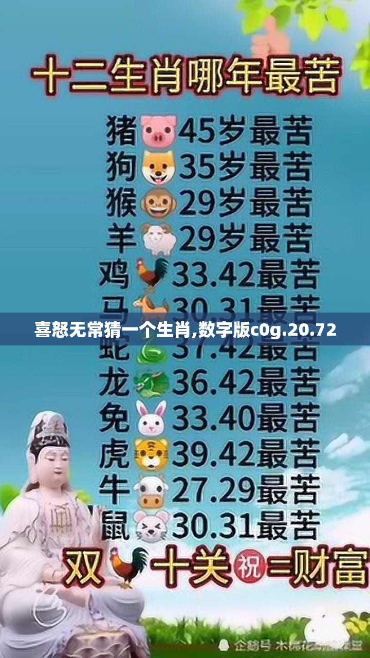喜怒无常猜一个生肖,数字版c0g.20.72