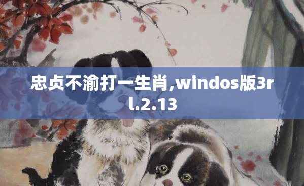 忠贞不渝打一生肖,windos版3rl.2.13