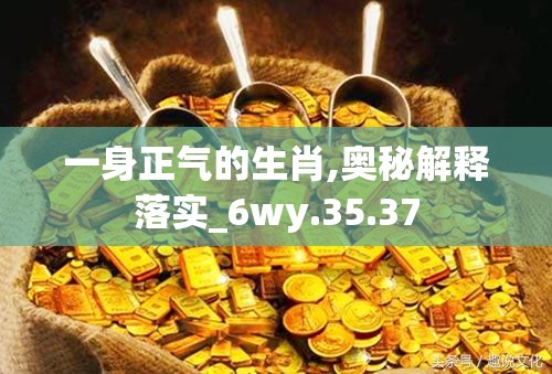 一身正气的生肖,奥秘解释落实_6wy.35.37