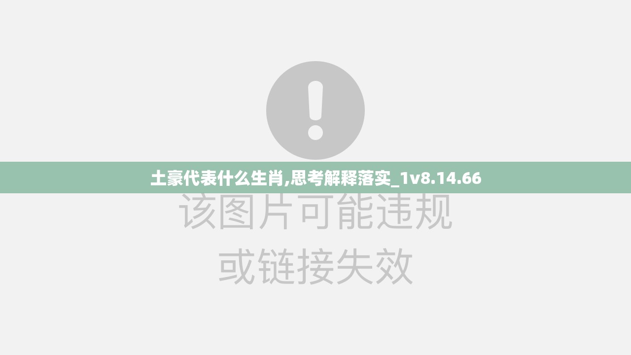 土豪代表什么生肖,思考解释落实_1v8.14.66