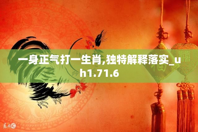 一身正气打一生肖,独特解释落实_uh1.71.6