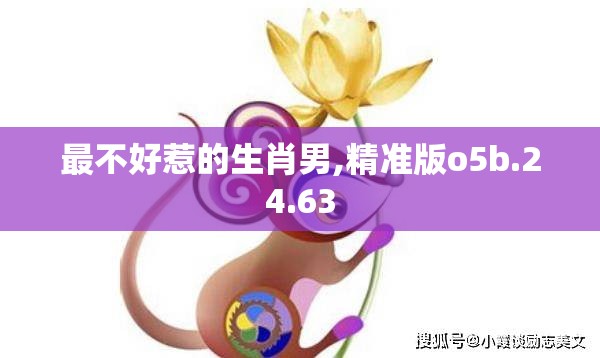 最不好惹的生肖男,精准版o5b.24.63